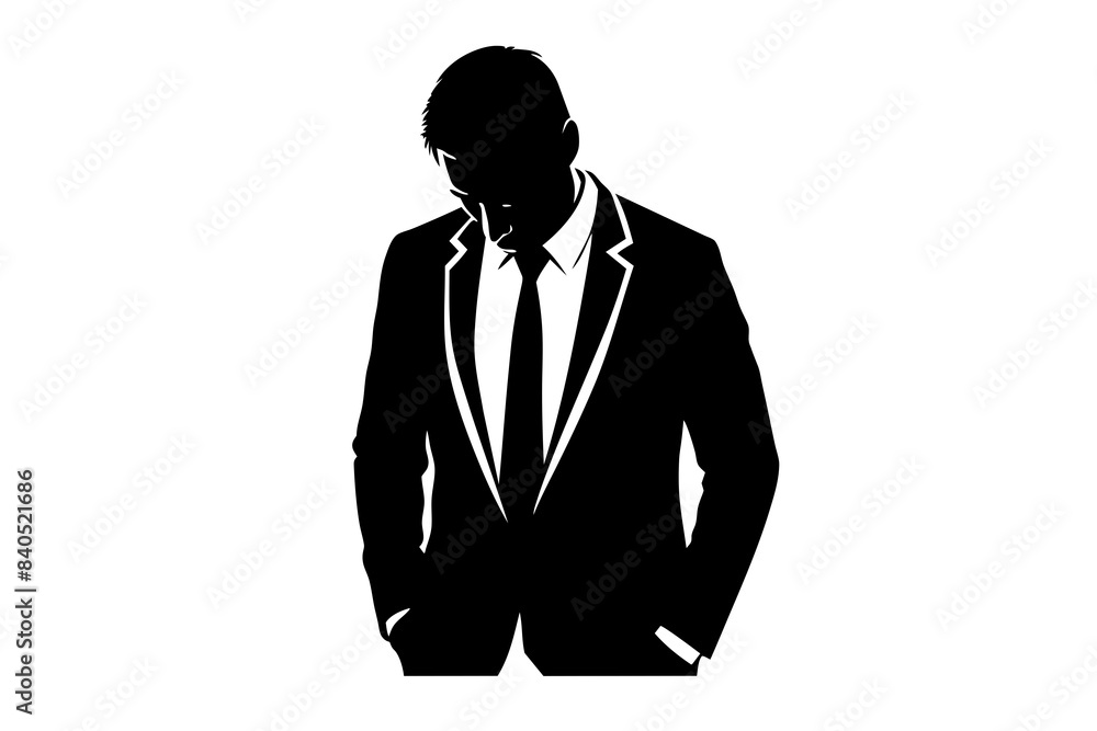 businessman silhouette vector illustration businessman silhouette vector illustration