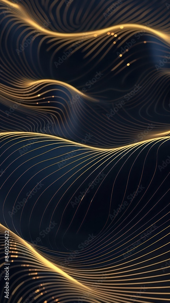 Navy blue Gold abstract wave line arts background . Luxury wallpaper design for prints, wall arts and home decoration, cover and packaging design Navy blue Gold abstract wave line arts background . Luxury wallpaper design for prints, wall arts and home decoration, cover and packaging design