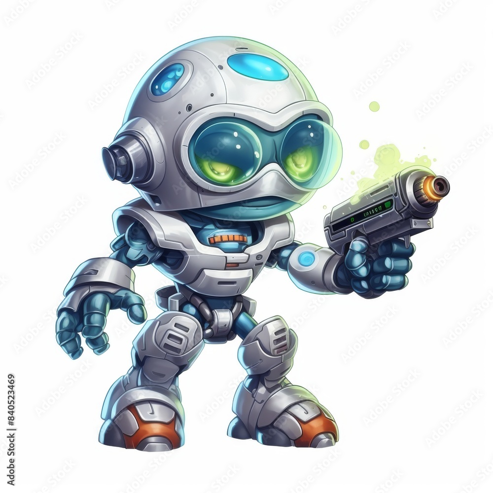 3D cartoon game all character concept isolated on white 3D cartoon game all character concept isolated on white