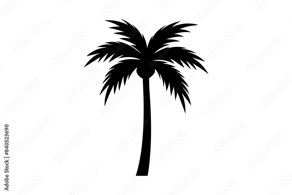 palm tree silhouette vector illustration palm tree silhouette vector illustration