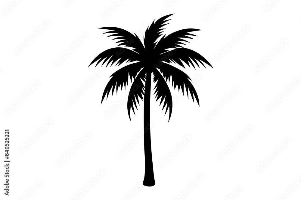 palm tree silhouette vector illustration palm tree silhouette vector illustration
