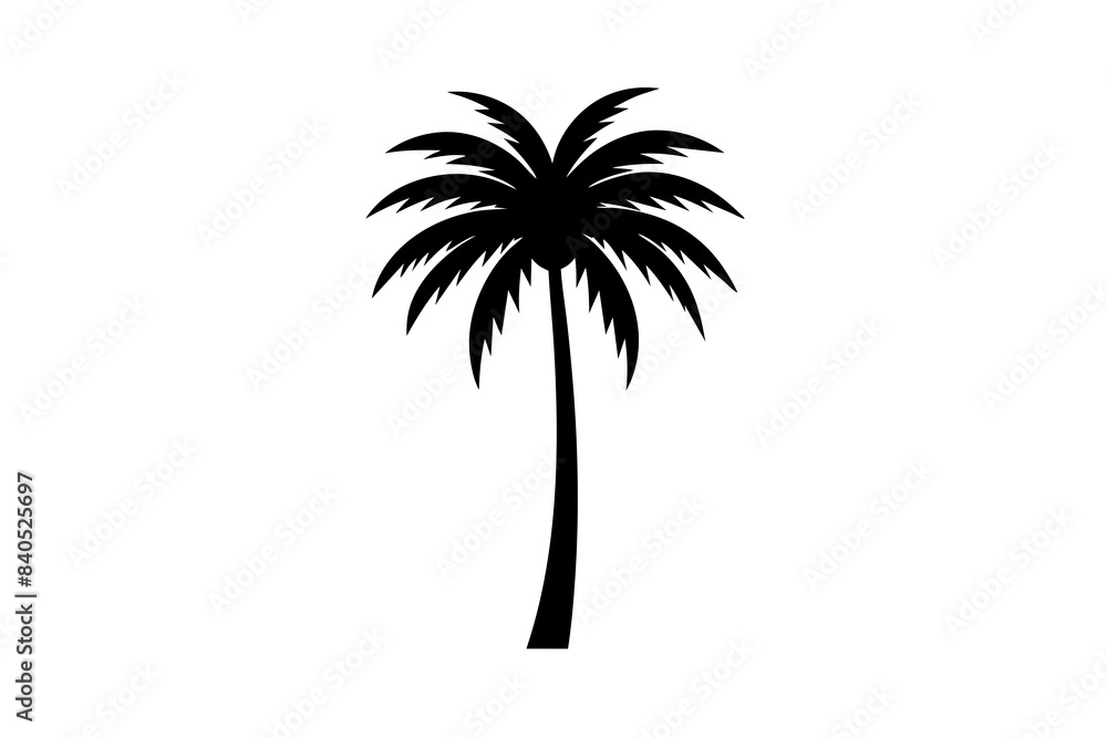palm tree silhouette vector illustration palm tree silhouette vector illustration