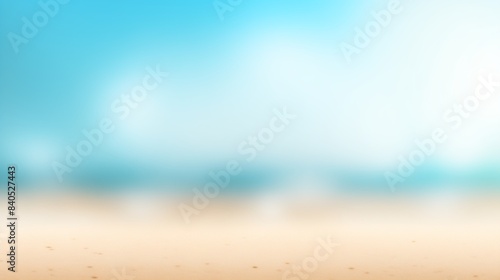 summer bokeh background with sand and blue sky