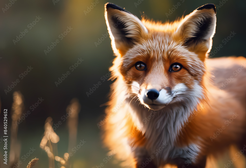 Fototapeta premium red fox in the wild