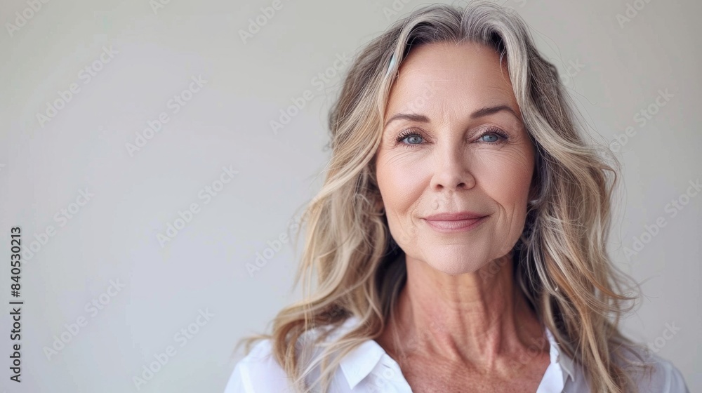 Portrait happy, confident senior woman looking away Portrait happy, confident senior woman looking away