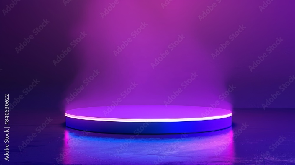 3D lab with hologram podium for presentation or show product. 3D capsule with sci-fi interface. Cyberpunk lab. Teleport, portal, podium, stage, or hologram concept. 3D lab with hologram podium for presentation or show product. 3D capsule with sci-fi interface. Cyberpunk lab. Teleport, portal, podium, stage, or hologram concept.
