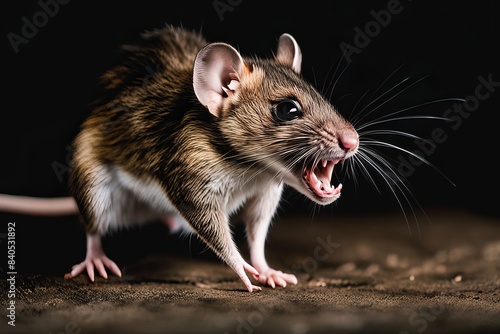 A rat with terrifying ferocity generative AI