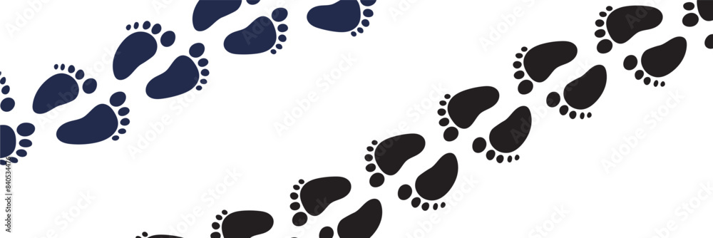 Baby feet vector isolated on a white background Baby feet vector isolated on a white background