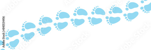 Baby feet vector isolated on a white background