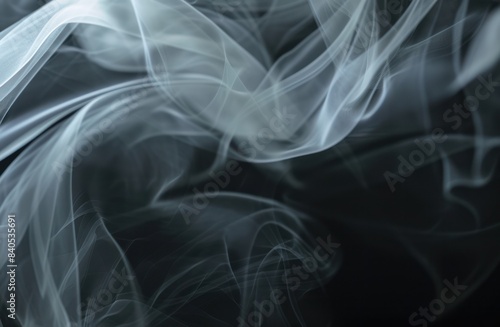 white smoke on black background