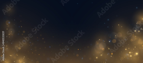 A subtle background effect with lots of shiny highlights on a black background. Vector