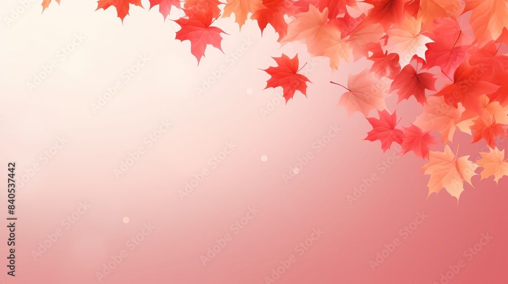 Orange and white maple leaf elements decorative poster background Orange and white maple leaf elements decorative poster background