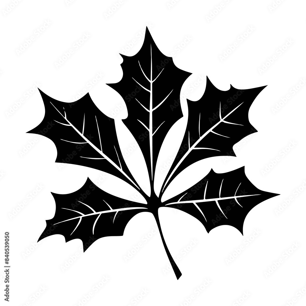 Naklejka premium Leaf Silhouette