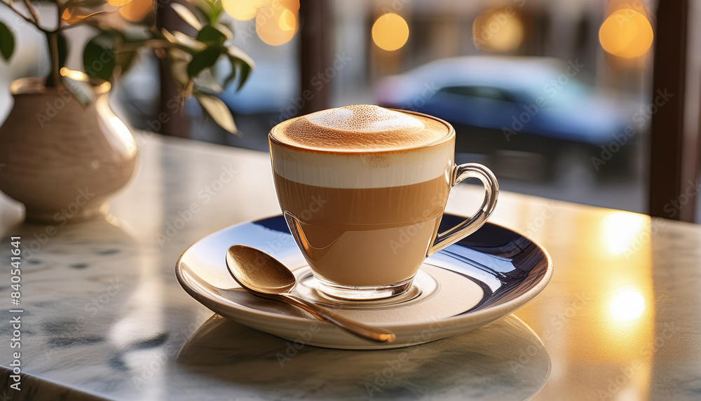 Ai generative of small cup of espresso macchiato Ai generative of small cup of espresso macchiato