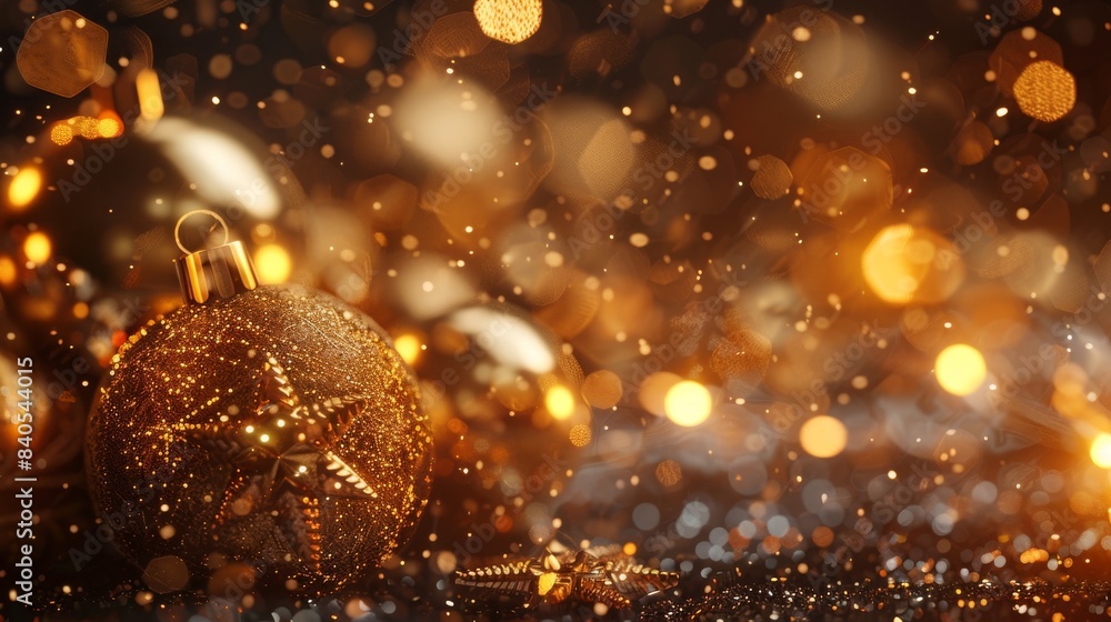 Christmas decorations abstract background. Generative AI Christmas decorations abstract background. Generative AI