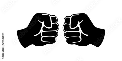 Handshake. Greeting Fists. Deal Icon. Fists Bump. Business Vector Icon