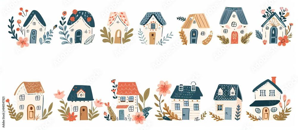 A set of house graphics for web & design. A set of house graphics for web & design.