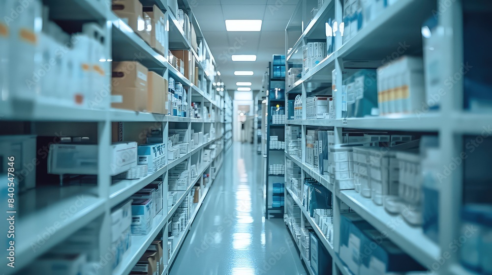 blurred photo of a shelf storage system in a hospital blurred photo of a shelf storage system in a hospital