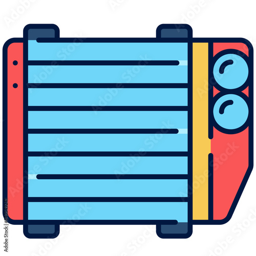 Heater Filled Line Icon