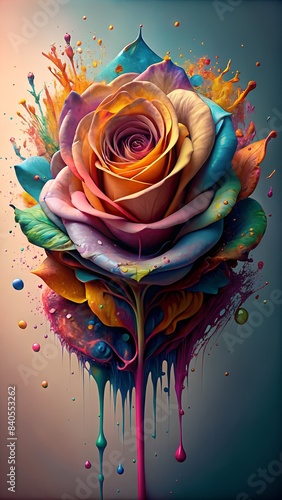 background with roses