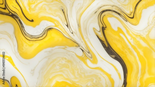 Yellow, blue and White marble textured background