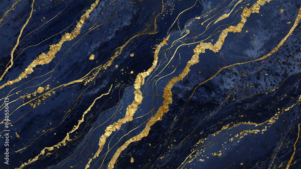 Luxurious Navy Blue and Gold Abstract Art, Elegant and Rich Design Luxurious Navy Blue and Gold Abstract Art, Elegant and Rich Design