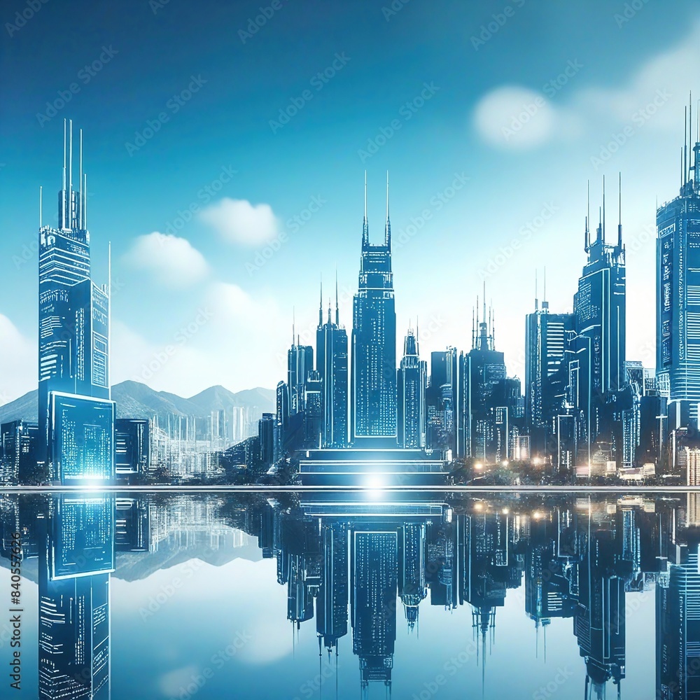 Obraz premium Background of technological concepts
