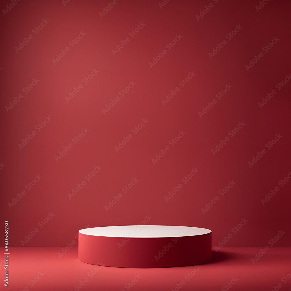 Abstract Geometric 3D Rendering Cylinder Podium Background. Minimalism Colored Still Life Style Abstract Geometric 3D Rendering Cylinder Podium Background. Minimalism Colored Still Life Style