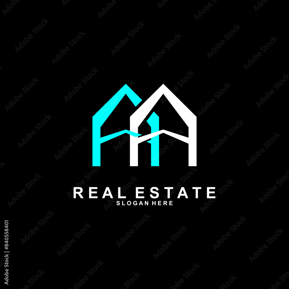 Logo design for a Real estate company in a modern style. Logo design for a Real estate company in a modern style.