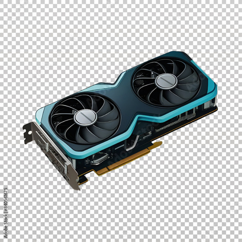 Desktop Computer Setup for Workspace on a Isolated Background with Editable Vector and PNG File