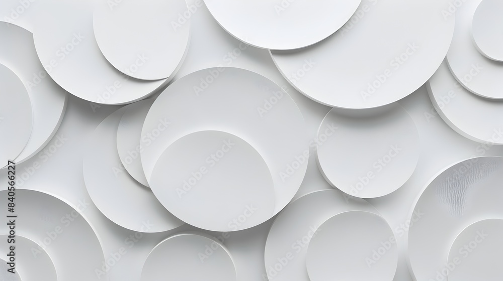 Smooth Circular Aluminum Metal Flat Lay on White Background Smooth Circular Aluminum Metal Flat Lay on White Background