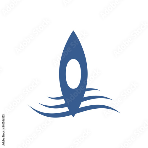 Kayak boat logo icon