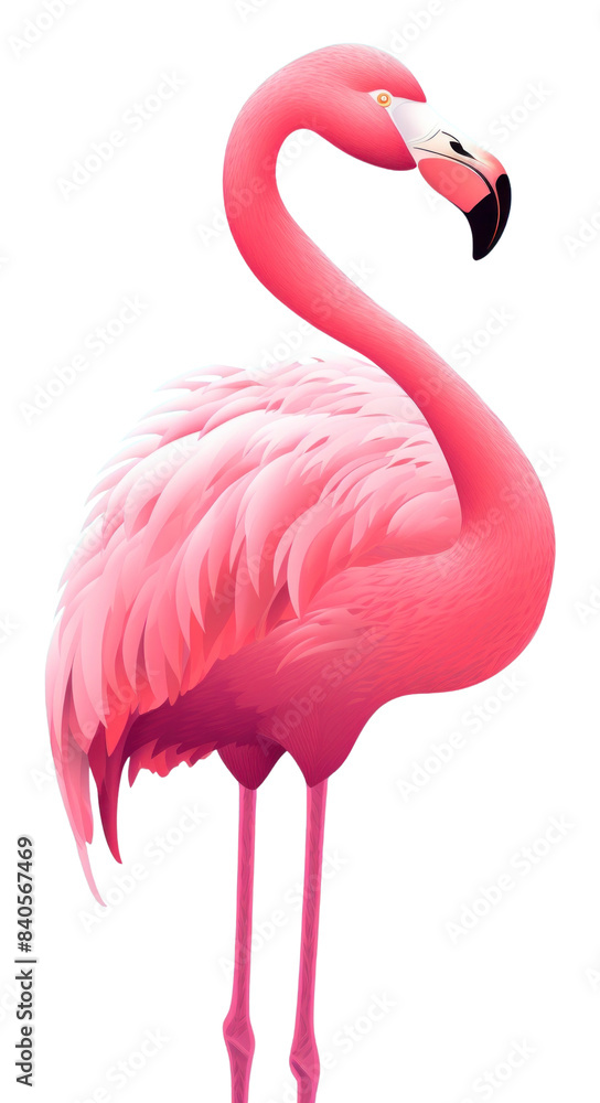 Fototapeta premium PNG Flamingo animal bird wildlife.