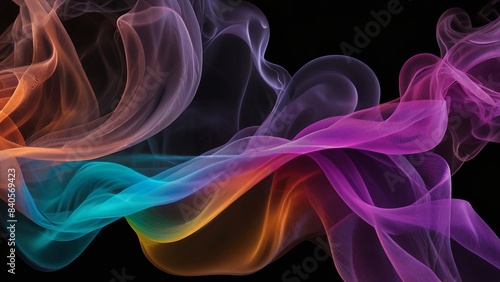 Abstract colorful smoky background