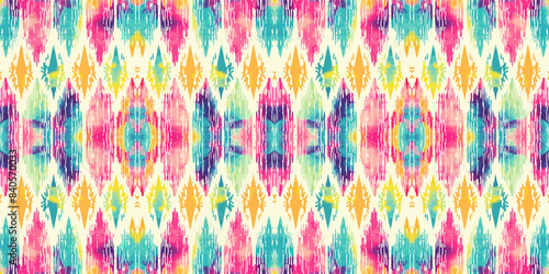Seamless batik pattern,Seamless tribal batik pattern,and Seamless colorful pattern resemble ethnic boho, Aztec,and ikat styles.designed for use in wallpaper,fabric,curtain,carpet,Batik Embroidery