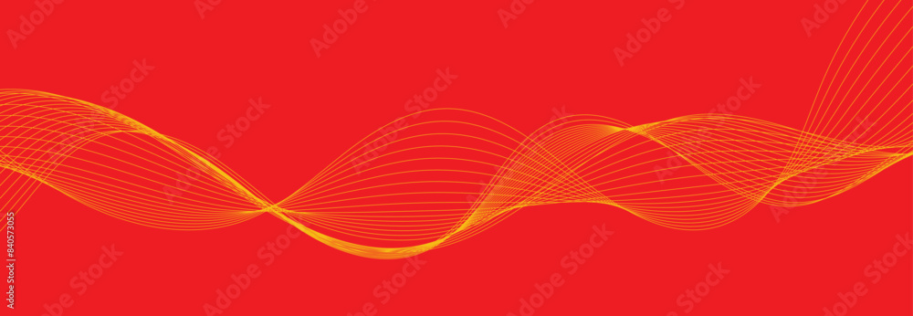 Fototapeta premium Abstract vector background with waves