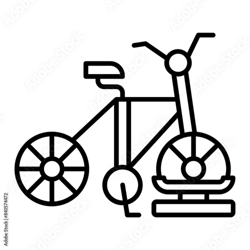 bicycle holder icon. outline icon