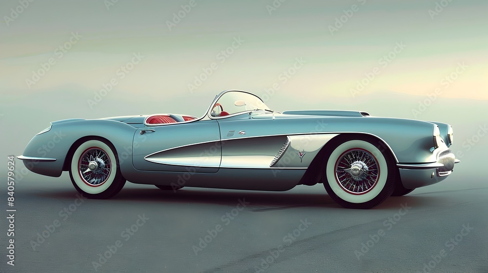 Iconic Retro Convertible Car Showcases Sleek Design and Powerful Engineering Iconic Retro Convertible Car Showcases Sleek Design and Powerful Engineering