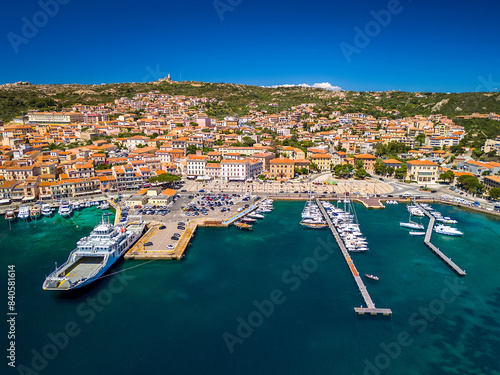 Aerial View of La Maddalena, Province of Sassari, Sardinia, Italy