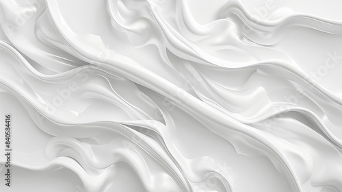 seamless white glossy waves texture background digital art
