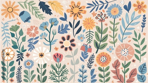 Floral Illustration for Spring and Summer Designs