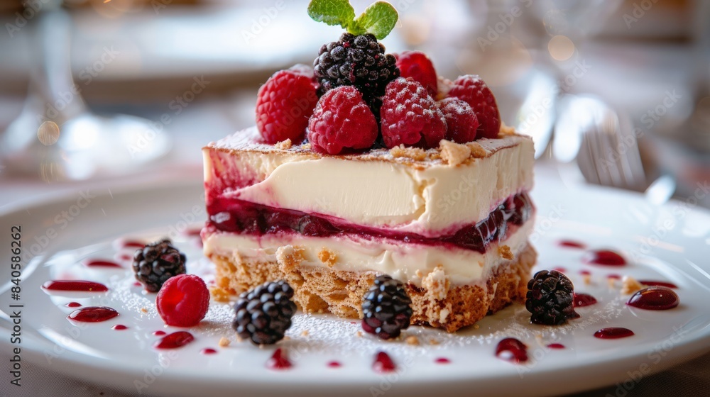 Close-up of a delicious dessert: Capture the mouth-watering details of a delicious dessert in a close-up shot. Close-up of a delicious dessert: Capture the mouth-watering details of a delicious dessert in a close-up shot.