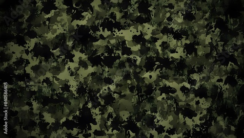 
Camouflage dark green background army uniform, modern texture fashionable