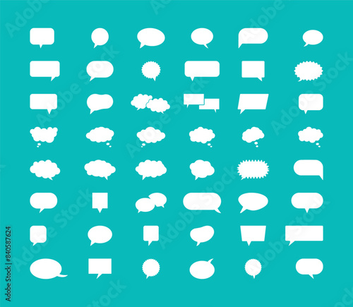 A Set of Speech Bubble Icons
