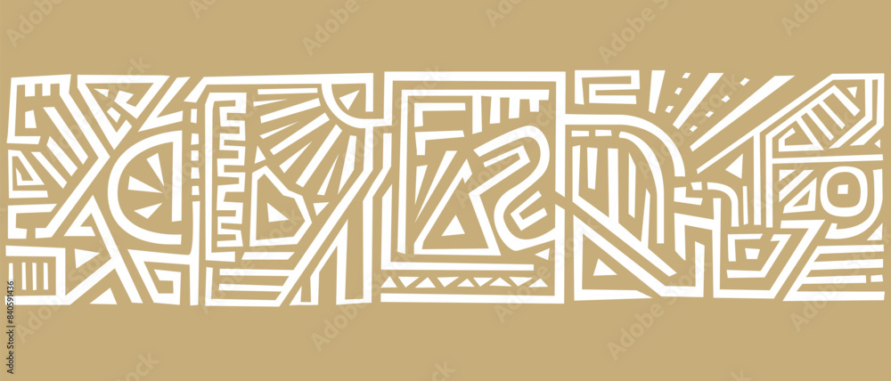 Ethnic Or Aztec South America Pattern