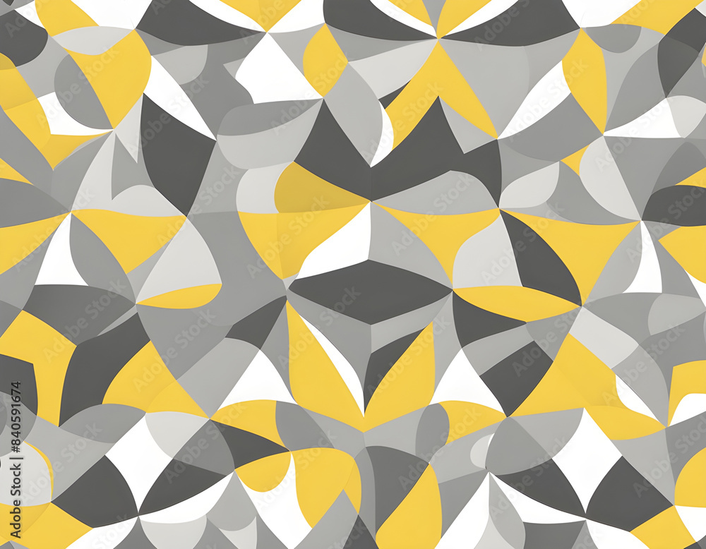 Grey and yellow geometric pattern modern. Grey and yellow geometric pattern modern.