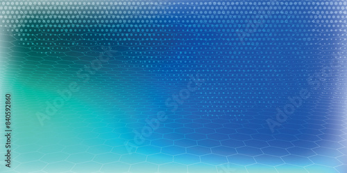 Abstract blue technology hexagonal background. modern