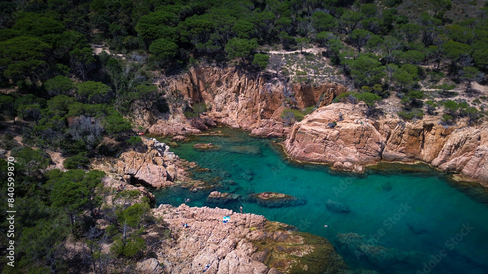 Aerial view of one the coves Aerial view of one the coves