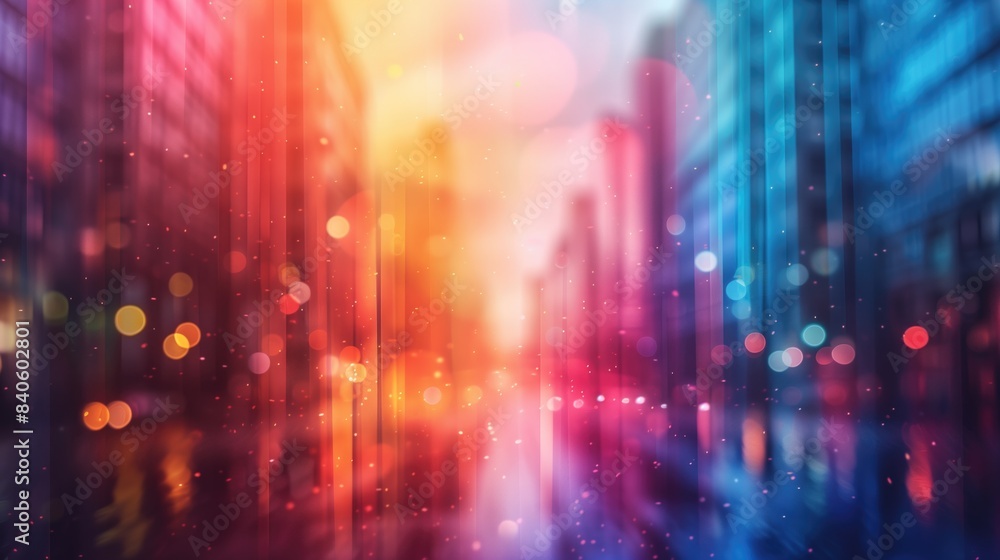 colorful futuristic city background, generative ai colorful futuristic city background, generative ai