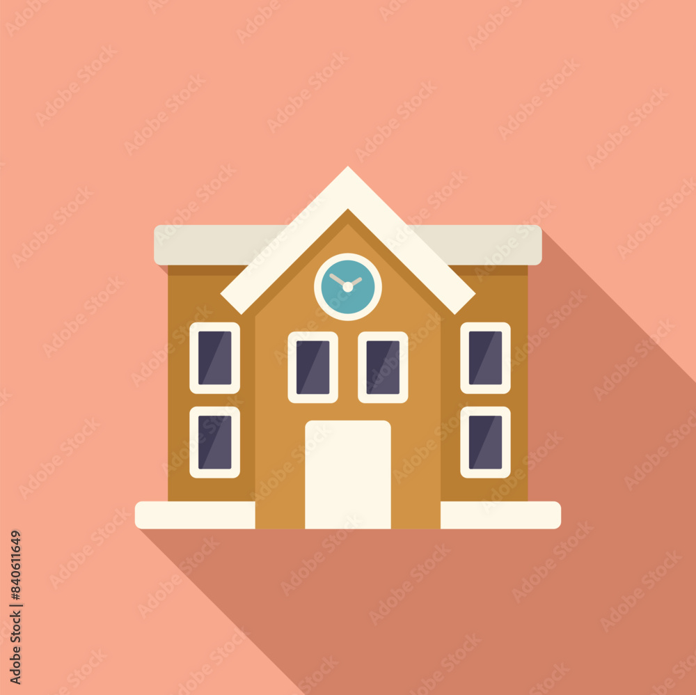 Flat design vector graphic of a quaint home with a heart symbol, perfect for family and real estate themes Flat design vector graphic of a quaint home with a heart symbol, perfect for family and real estate themes